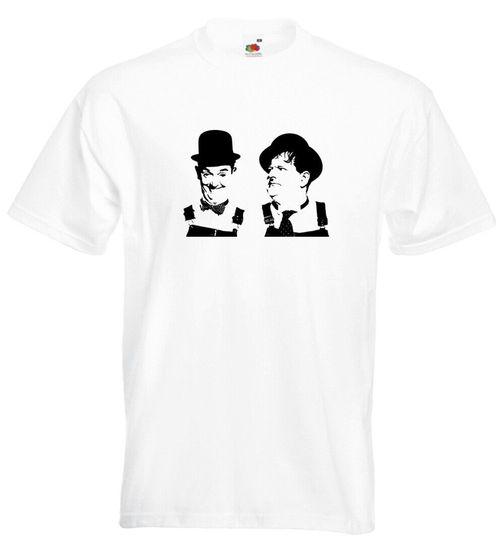 Stan Laurel & Oliver Hardy T Shirt Hollywood Silent Movies James
