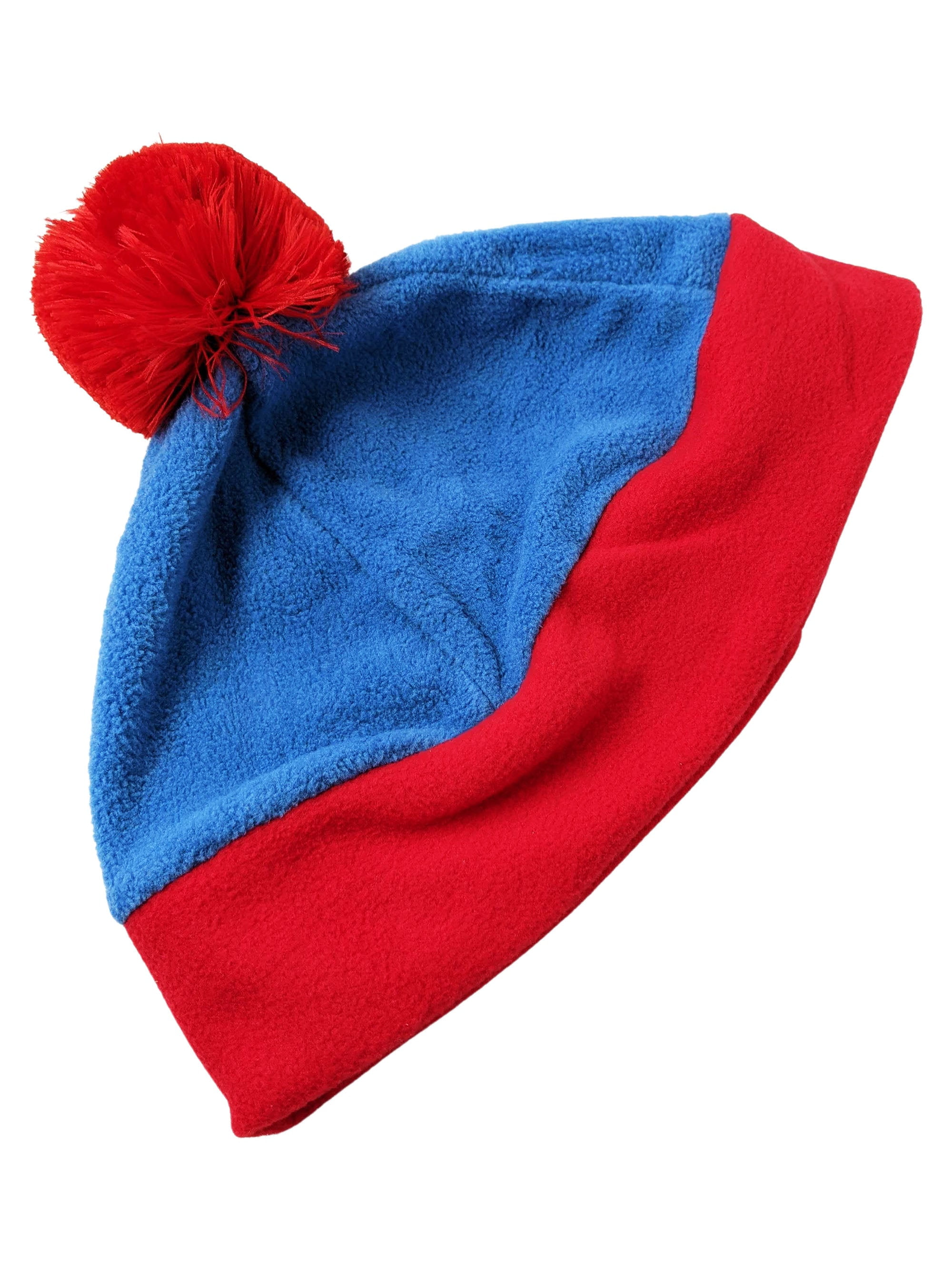Stan Marsh Costume Hat South Park Blue Red Fleece Ski Cap TV Show Gift Cosplay