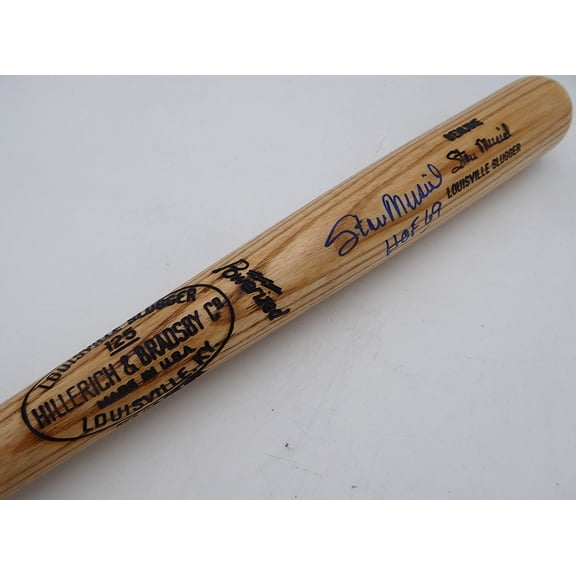 Stan Musial Autographed Louisville Slugger Game Model Bat St. Louis Cardinals "HOF 69" Beckett BAS QR #BU87124