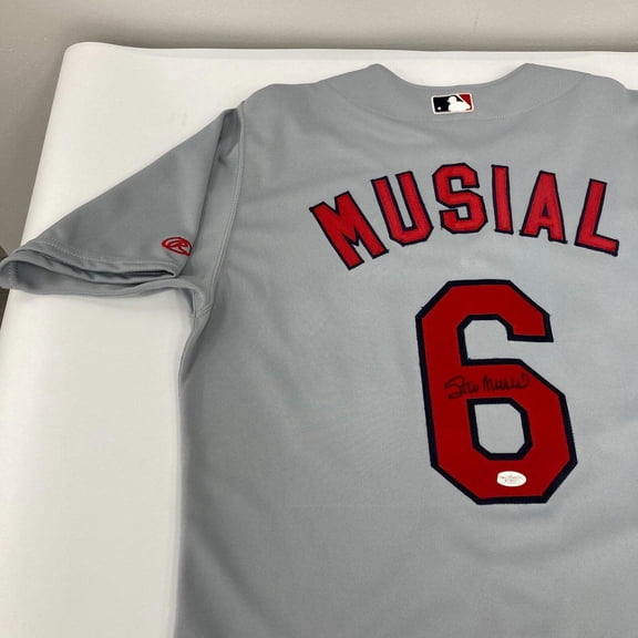 Stan Musial Signed Rawlings Authentic St. Louis Cardinals Jersey JSA Certified