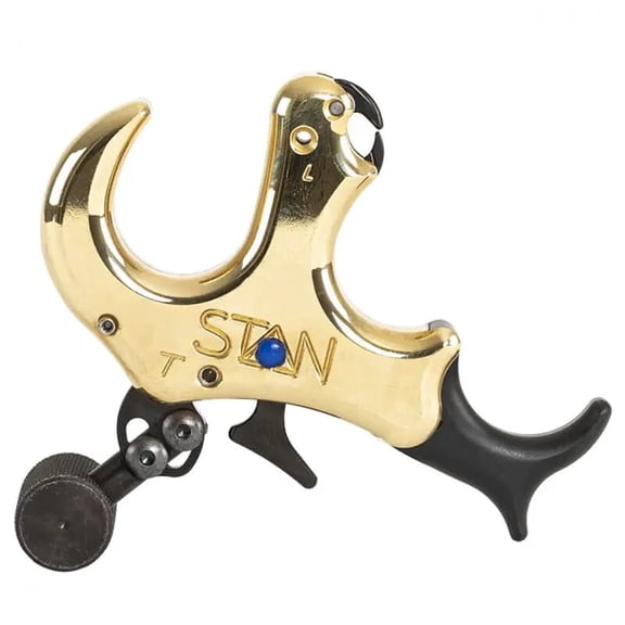 Stan Outdoors OnneX Thumb Heavy Metal S Archery Release, Bow Shooting Accessory, Gold Finish (8410)