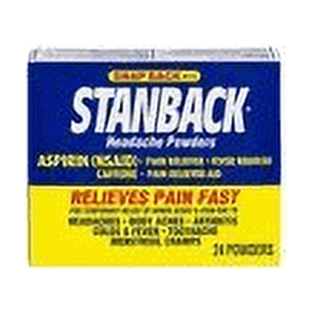 Stanback Headache Powders Aspirin Relieves Pain Fast 24 ct