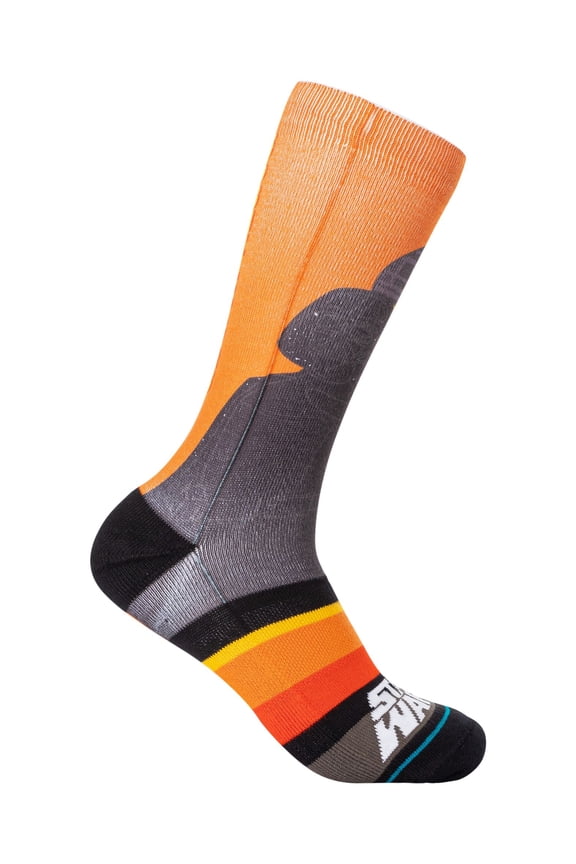 Darth By Jaz Crew Socks, Orange