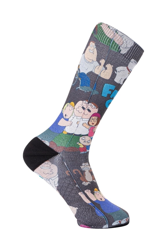 Family Guy Crew Socks, Black