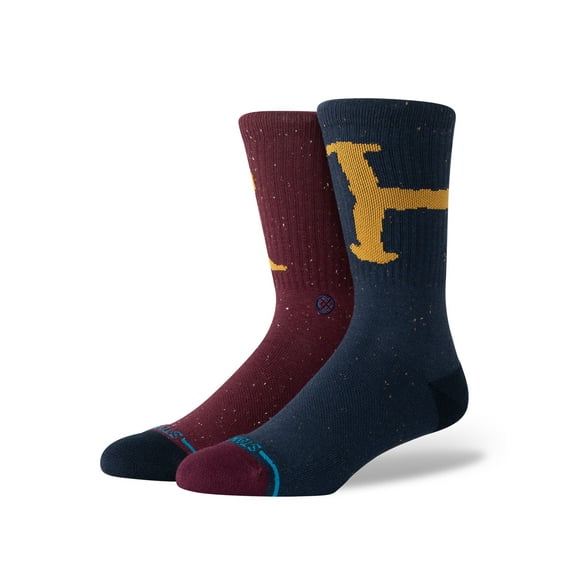 Stance Harry Potter Ron And Harry Crew Socks Navy in size US 9 - 13