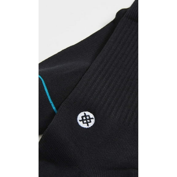 Stance Icon Classic Crew Socks Mens White Black Size Fit No 556 Cotton Blend