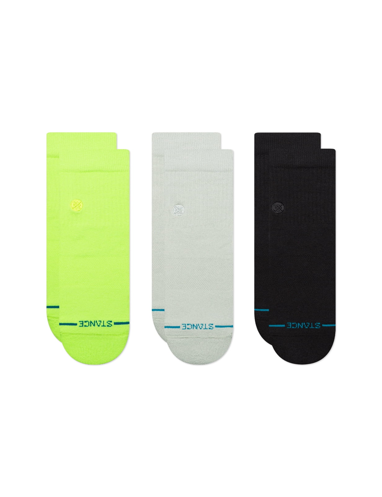 Icon Quarter Socks [3 Pack] Large, Multi