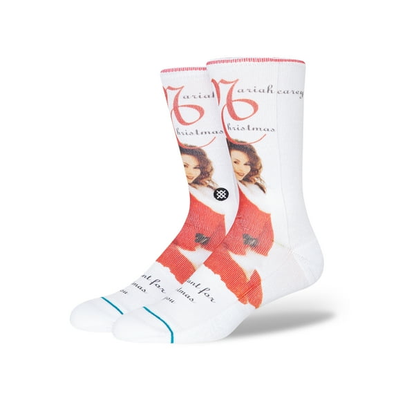 Stance Maria Carey Make My Wish Come True Crew Socks White in size US 4 - 7