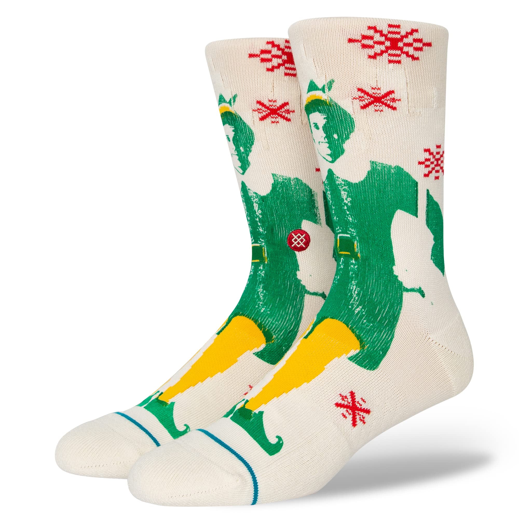 Stance Men's Crew Socks ~ BUDDY THE ELF off white (L)