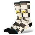 thumbnail image 1 of Stance Men's Crew Socks ~ CHECKED black (L), 1 of 1