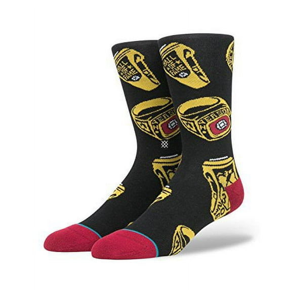 Stance Men's Fame Ring Socks Black L