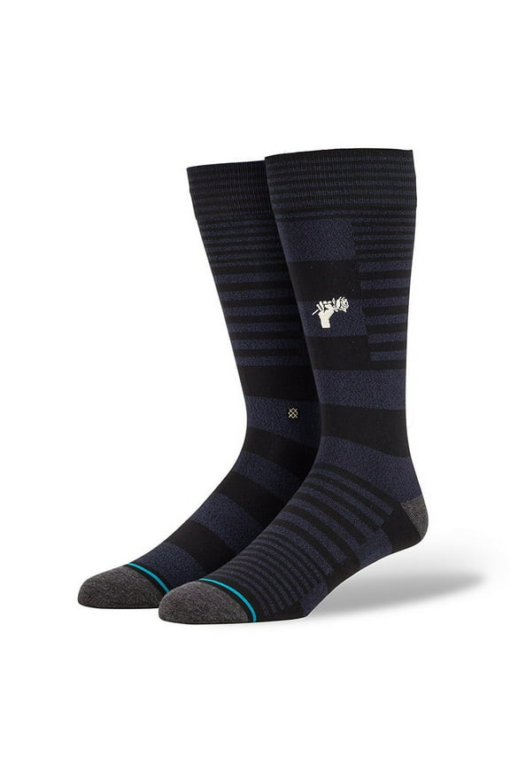 Staples Men's Socks ~ Power Flower black