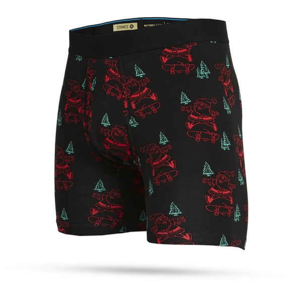 Stance Men's Wholester boxer brief ~ Santa Rips black