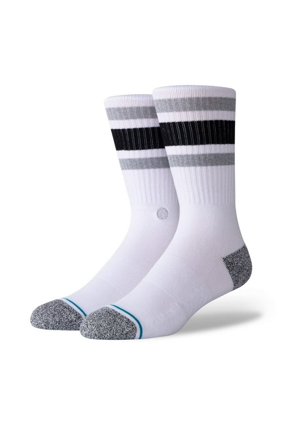 Mens Crew Socks Boyd St Blue Size Medium Cotton Athletic Socks