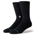 thumbnail image 1 of Stance Mens Icon Classic Crew Sock Black White Size Fit No 556 Cotton Blend, 1 of 3
