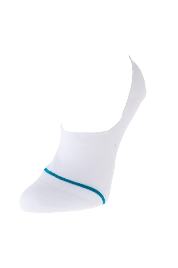 Mens  Icon No Show  Socks L White