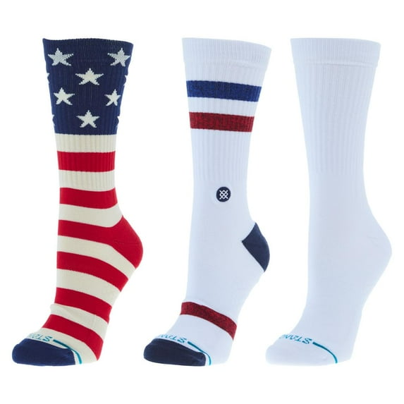 Stance Men's The Americana Crew Socks 3-Pack - MUL