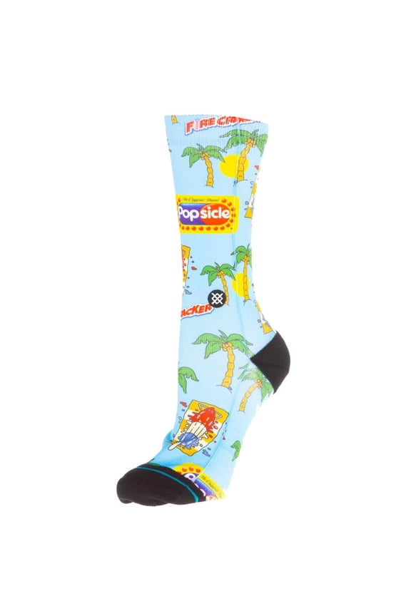 Mens Unisex  Pops Crew Light  Socks M Blue