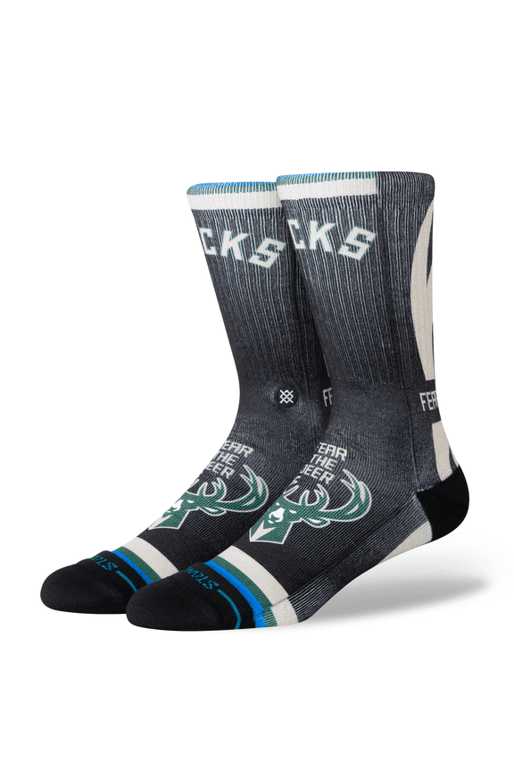 Milwaukee Bucks 2025/26 Statement Edition Crew Socks
