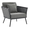 thumbnail image 1 of Stance Outdoor Patio Aluminum Armchair, 1 of 7