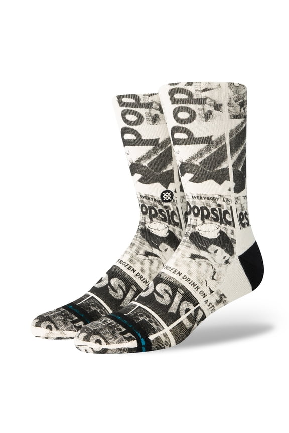 Popsicle Crew Socks Vintage White in size US 6 - 9