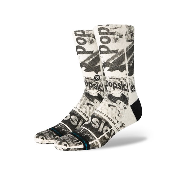 Stance Popsicle Crew Socks Vintage White in size US 9 - 13