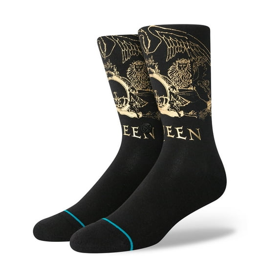 Stance Queen Golden Crew Socks Black men in size US 6 - 9
