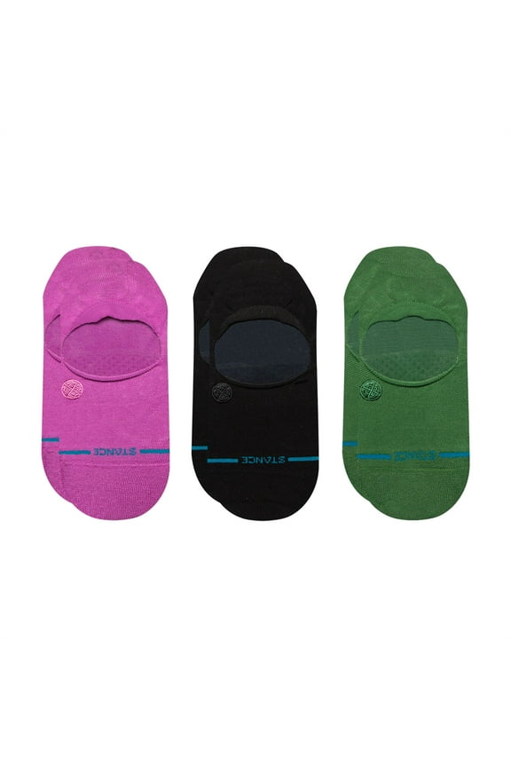 Socks Womens No Show 3 pack Berry Icon