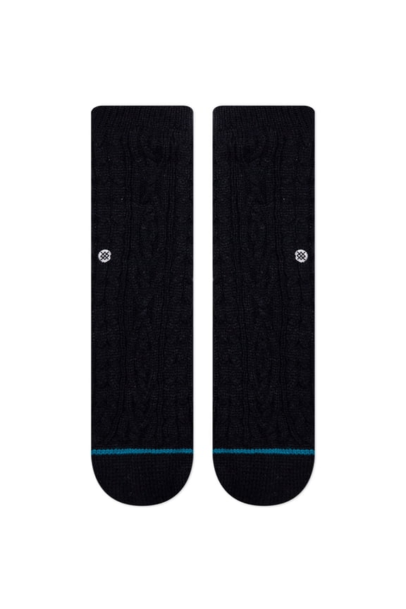 Men's Slipper Socks ~ rowan slipper black