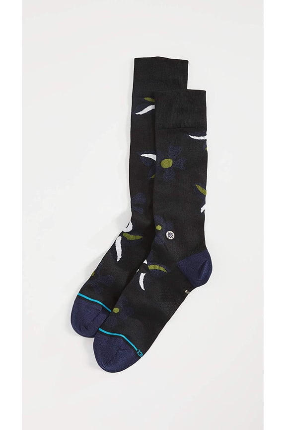 Staples Men's Socks ~ Sonic Bloom black
