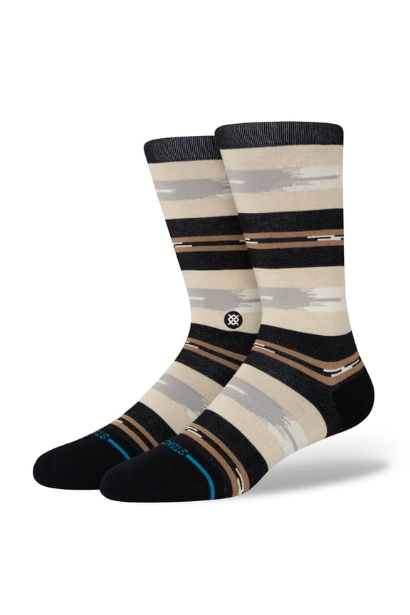 Trail Bound Crew Socks Black in size US 9 - 13