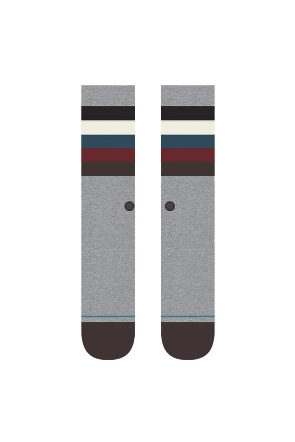 Unisex-Adult Grey Maliboo Crew Socks M