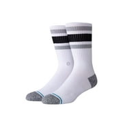 Stance Boyd ST Crew Socks in White/Grey | Men - L