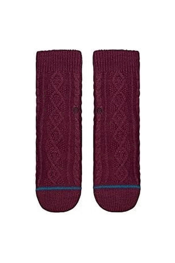 Unisex Roasted Slipper Crew Socks Purple - A549D21ROA-PUR