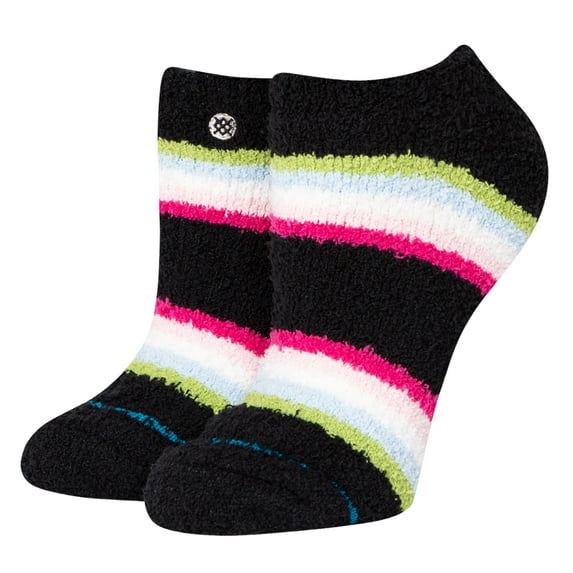Stance Women's Mushy Cozy Low Cut Socks Medium (8-10.5) Black White Pink