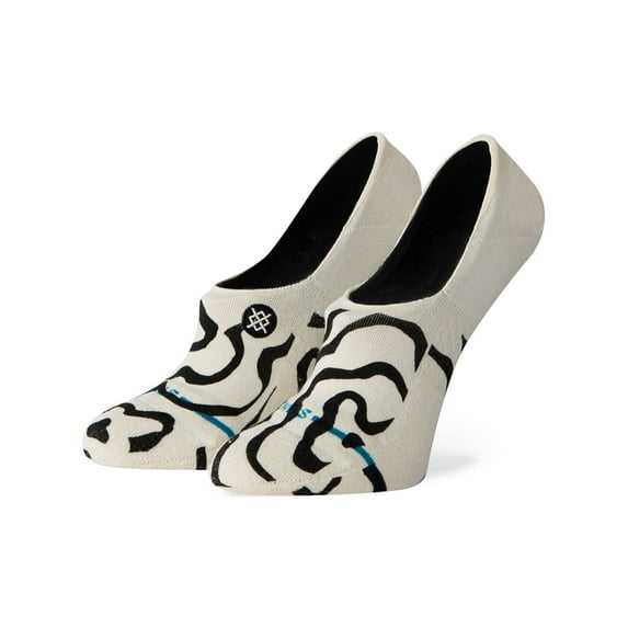 Stance Wonky Do No Show Socks Black White in size US 3 - 6