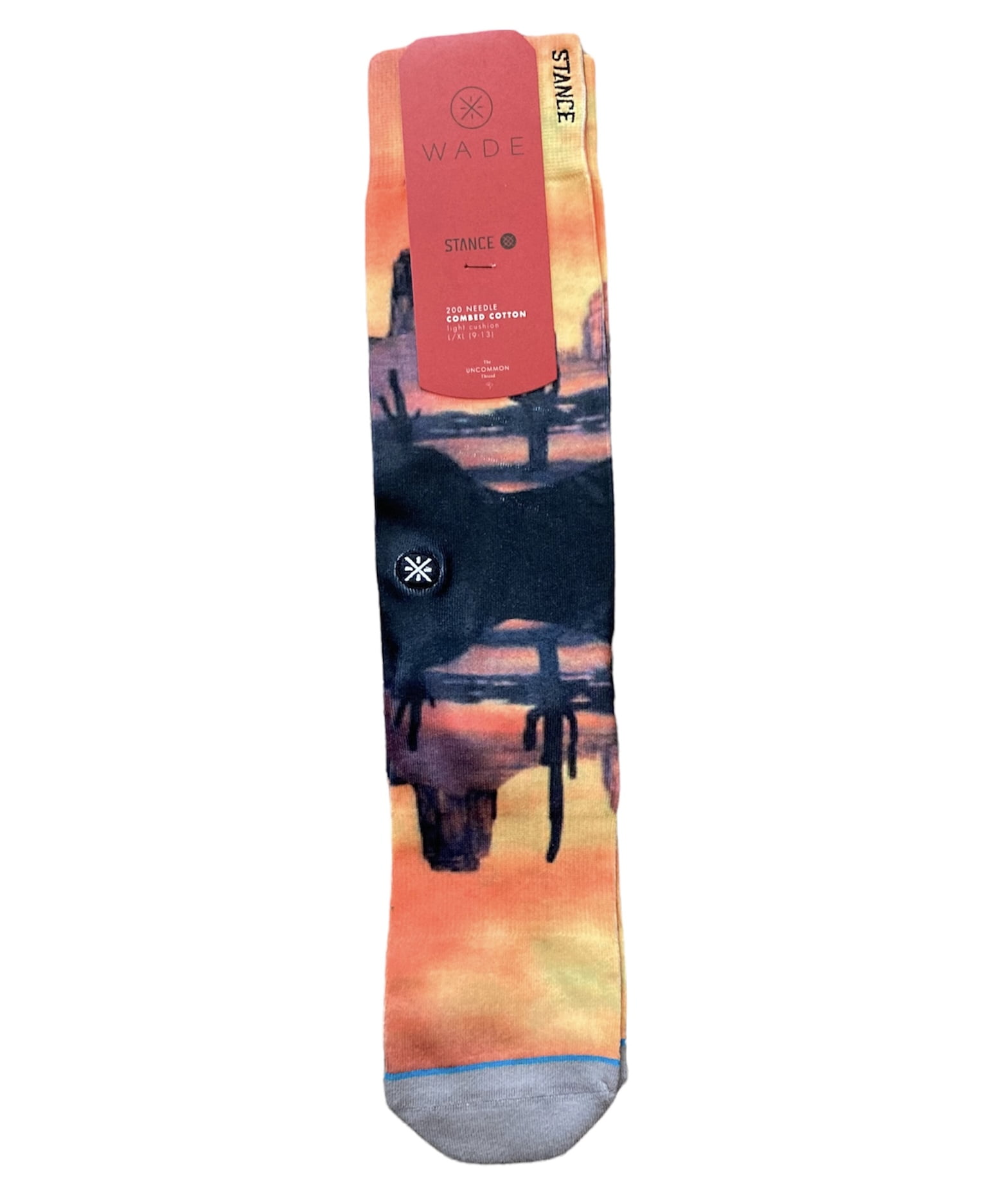 Stance X WADE Texas Desert Crew Socks M2000TEX Size L/XL