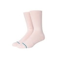 thumbnail image 1 of Stance mens Icon Solid Color Cotton Crew Socks (Pink, S), 1 of 3