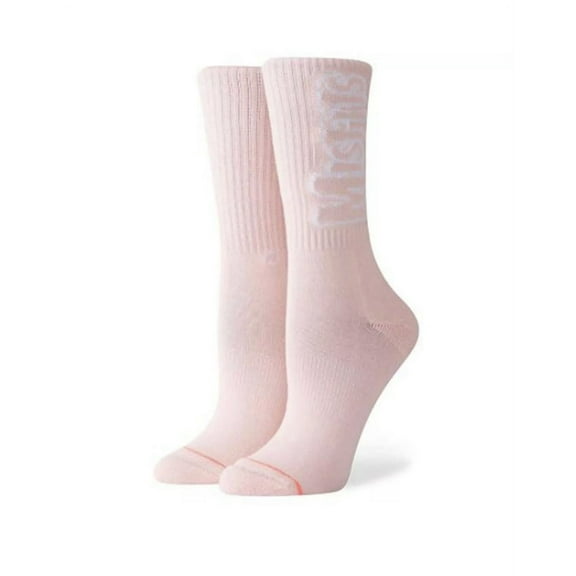 Stance x Misfits Snowboard Over The Calf Socks - Pink White  - W758C18MSW - Size Small (5-7.5 Wmns)