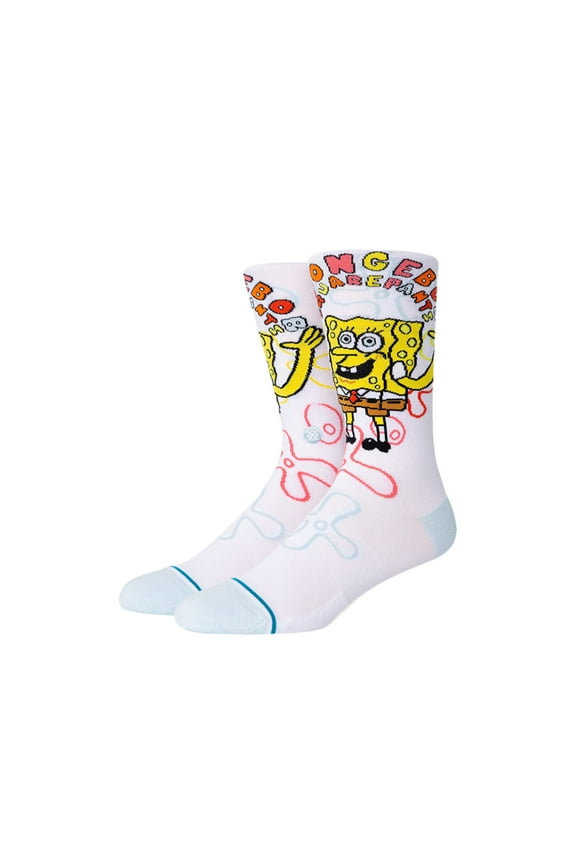 x Sponge Bob Imagination Bob Crew Socks Medium