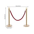 thumbnail image 1 of Stanchion Set Queue Pole Crowd Control Barrier Stanchions & Velvet Ropes, 1 of 9