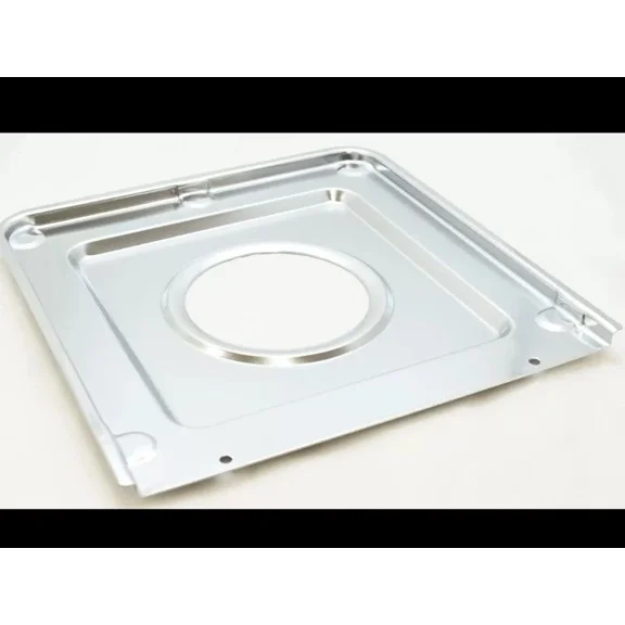 Stanco 9" X 9.25" Chrome Square Gas Range Drip Pan, 950S 2 Pack