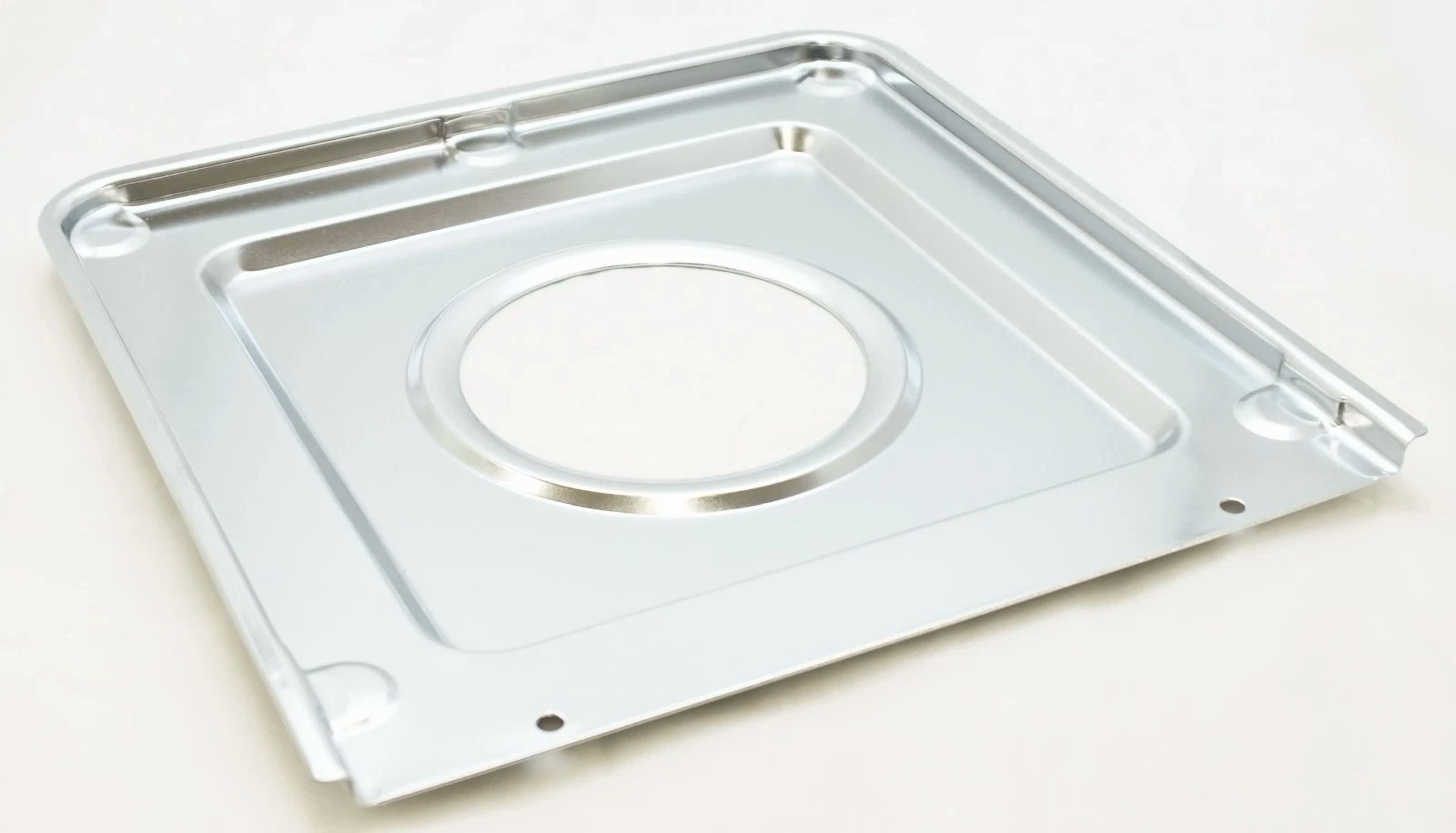 Stanco 9" X 9.25" Chrome Square Gas Range Drip Pan, 950S