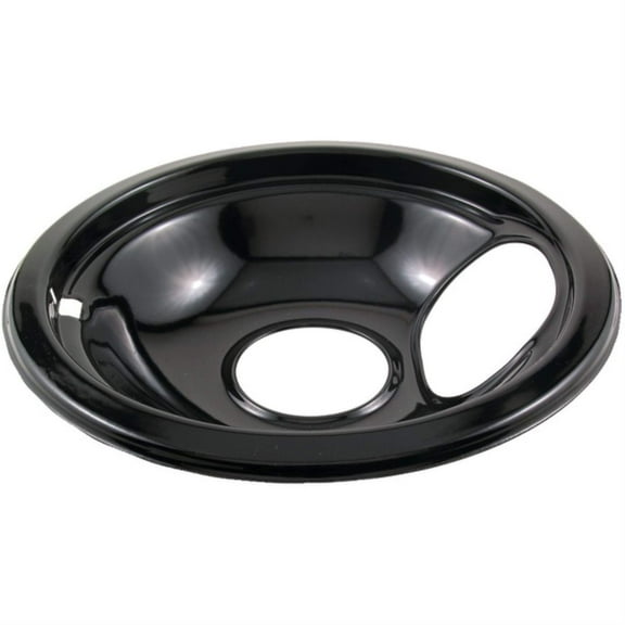 STANCO METAL PRODUCTS Black Porcelain Replacement Drip Pan (6"), 6"