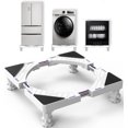 thumbnail image 1 of DEWEL Adjustable Stand Base for Washing Machine, Refrigerator, Dryer, Freezer, Size 17.6 to 26.77 in, 1 of 10