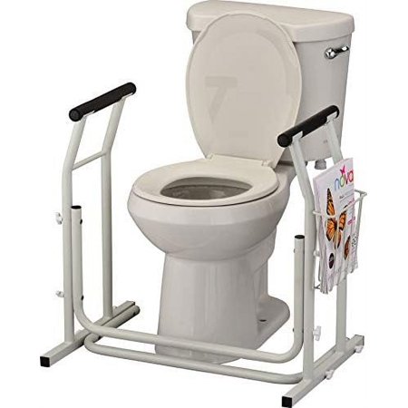Stand Alone Portable & Lightweight Toilet Safety Frame with Quick & Easy Installation