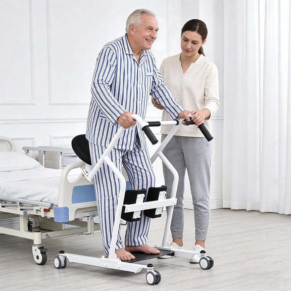 Stand Assist Lift Sit to Stand Lift Patient Transport Unit for Elderly Chair Transfer & Standing Support Aid for Home Care Use Facilities