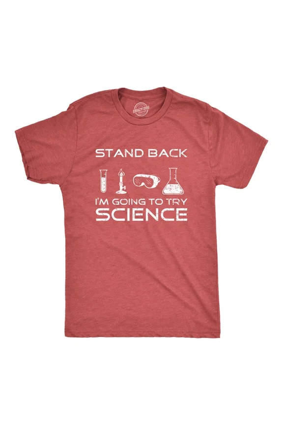 Stand Back Im Going To Try Science T Shirt Funny Nerdy Tee Geek Unisex S-5XL Hot Trending Shirt, Vintage Birthday Gift