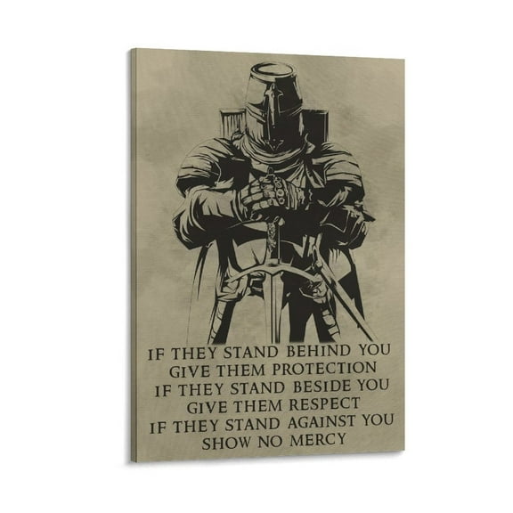 If They Stand Behind You If They Stand Against You Quotes Home Decor Poster Wall Art Hanging Picture Print Bedroom Decorative Painting Posters Room Aesthetic 08x12inch(20x30cm)