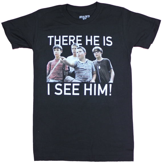 Stand By Me Mens T-Shirt  - There HE Is Image (Medium)